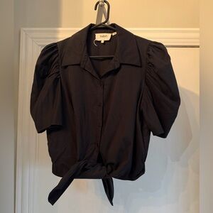 Ba&sh black tie front top